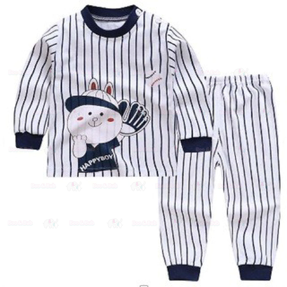 🇲🇾HOT🇲🇾Kids Pyjamas Set | Cartoon Cute Children Sleepwear | Cotton Soft Baby Nightwear Clothes Pajamas | Baju Tidur Buda - Boo & Bub