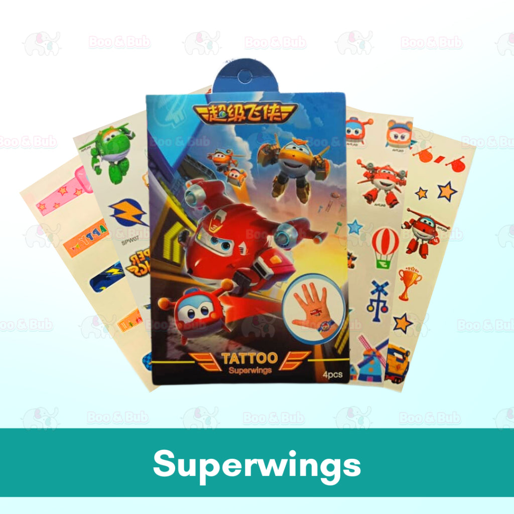 Boo&Bub Disney Kids Tattoo Sticker Kids Temporary Tattoo Waterproof hand sticker cartoon fake tattoo pelekat tatu 儿童纹身贴 - Boo & Bub