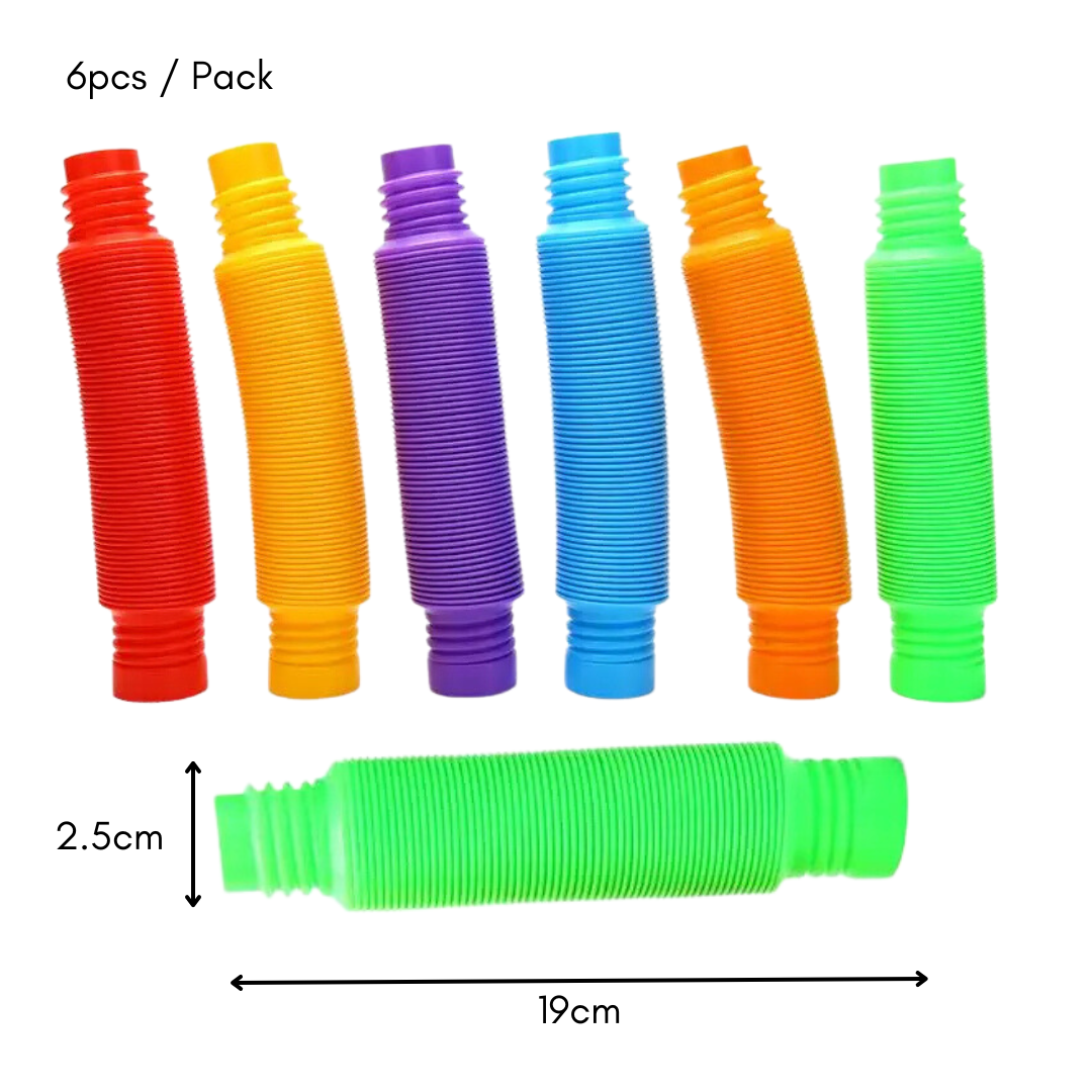 Boo&Bub Pop Tubes Fidget Toy Autism Toys Sensory Stretch Tubes Creative Educational Pipe - Boo & Bub