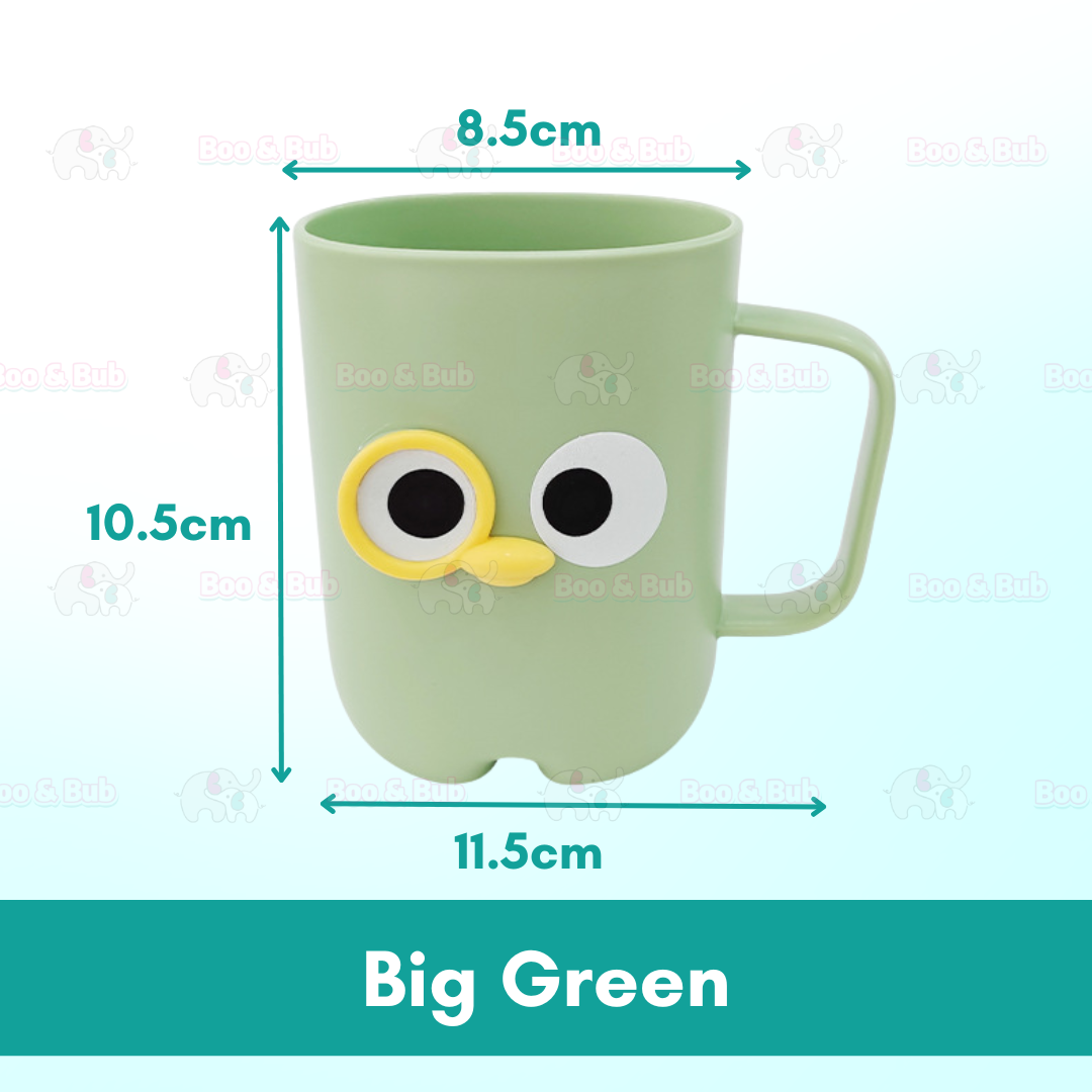 Toothbrush Cup Children Cute Cartoon Cup Kids Mouthwash Cup Rinsing Cup Plastic Wash Cup BPA Free Couple Matching Cup - Boo & Bub