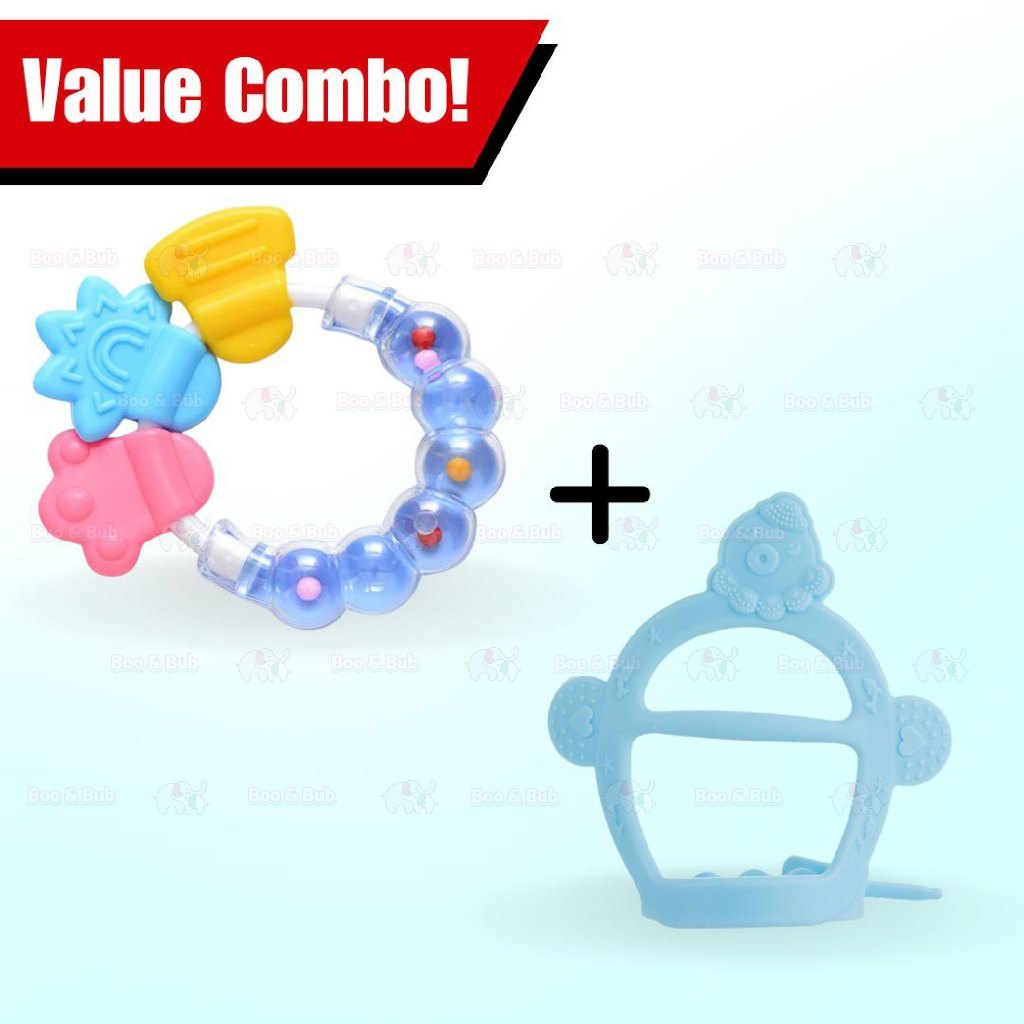 Baby Silicone Teether | Banana Giraffe Fruit Baby Teething Chewing For Pacifier Chains BPA Free - Boo & Bub
