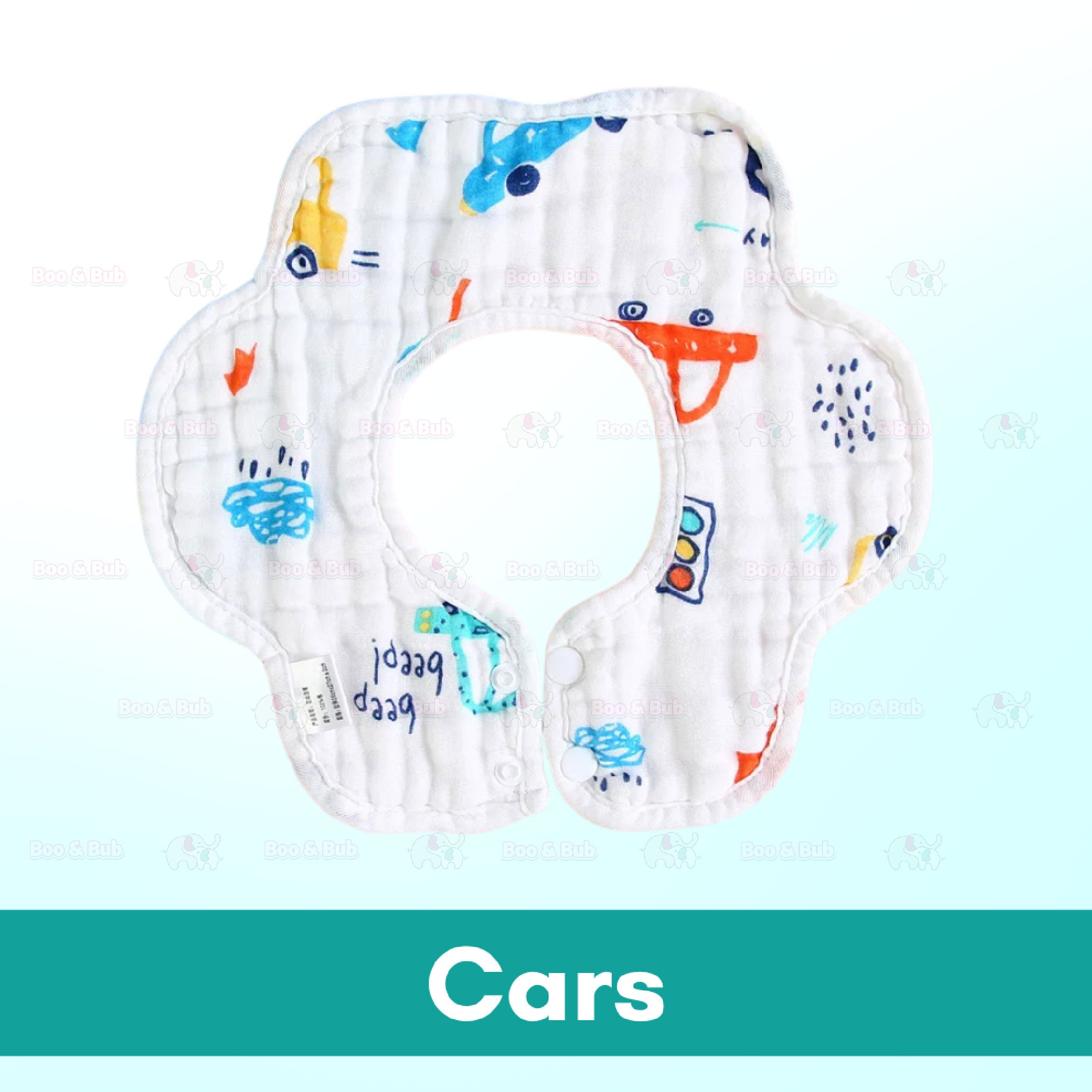 Flower Bib | Petal Pure Cotton Saliva Towel Newborn Comfort Infant Toddler Feeding Apron Soft Washable Bibs - Boo & Bub