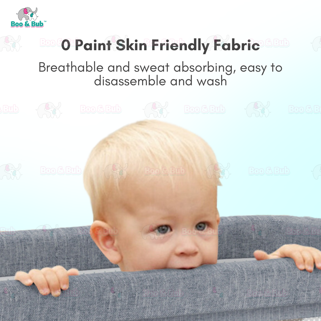 Boo&Bub Newborn Folding Baby Crib Multifunction Portable Baby Cot Adjustable portable baby Bed travel cot katil bayi - Boo & Bub