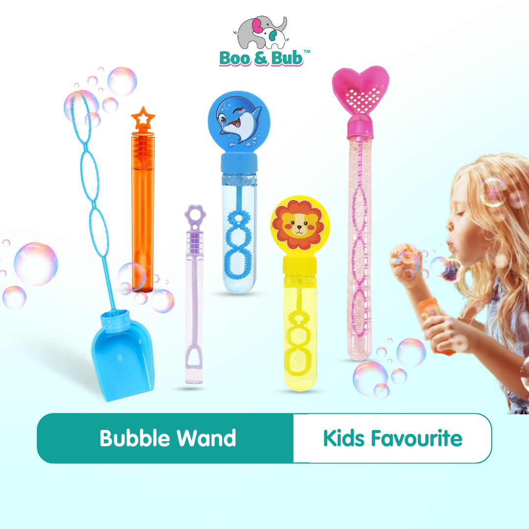 Boo&Bub 10cm Bubble Wand Soap Bottle | Kids Bubble Blower Bubble Blaster Party Favors Summer Toy For Outdoor Indoor - Boo & Bub