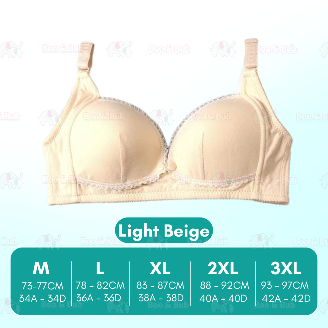 Nursing Bra | Cotton BreastFeeding Pregnant Women | Seamless Maternity Underwear Anti-drooping Push Up - Boo & Bub