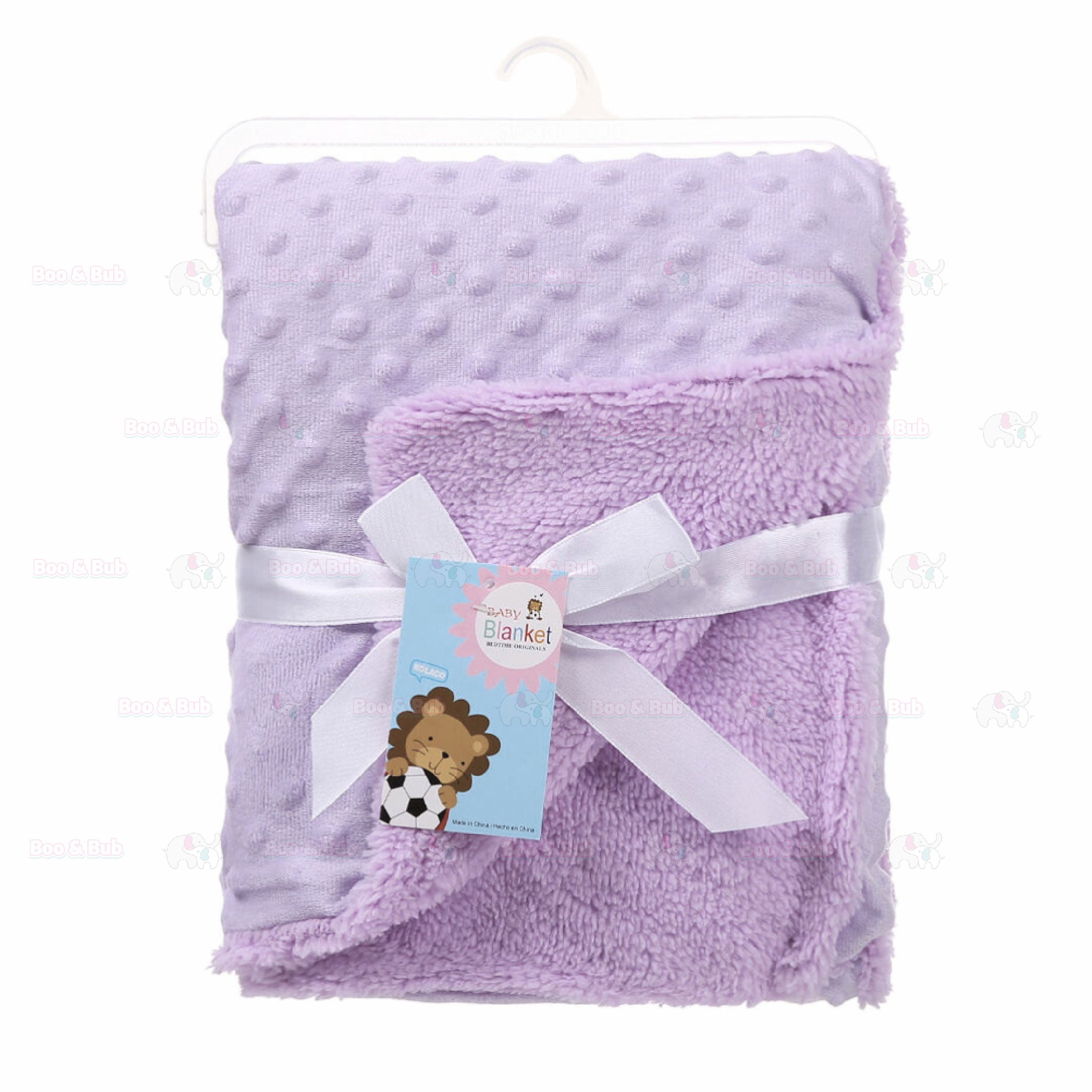 Boo&Bub 120 x 75 CM Baby Baby Dot Blanket | Quilt Flannel Fleece Infant Swaddle Wrap Selimut Kanak-Kanak 婴儿豆豆被 - Boo & Bub