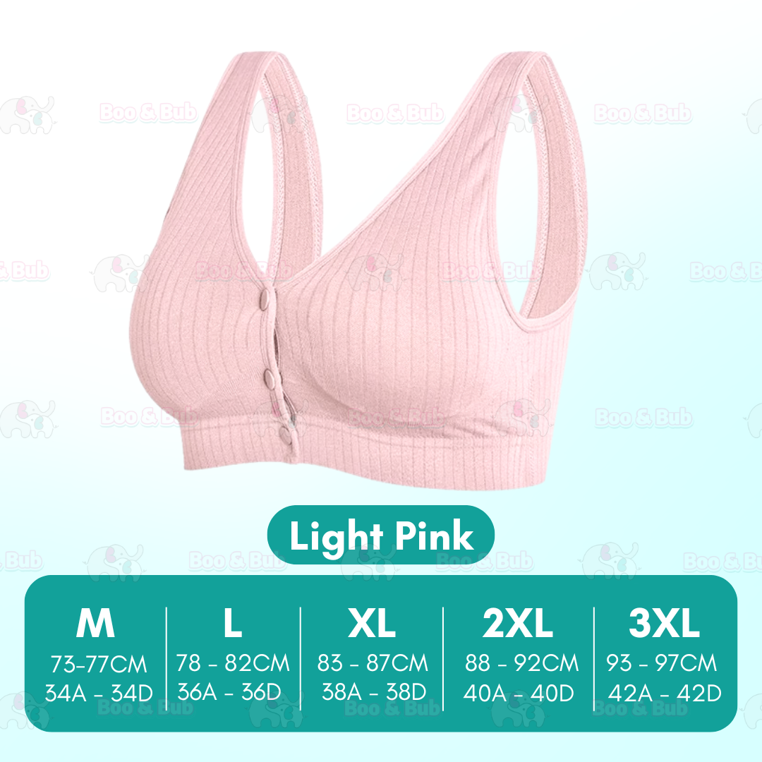 Nursing Bra | Cotton BreastFeeding Pregnant Women | Seamless Maternity Underwear Anti-drooping Push Up - Boo & Bub