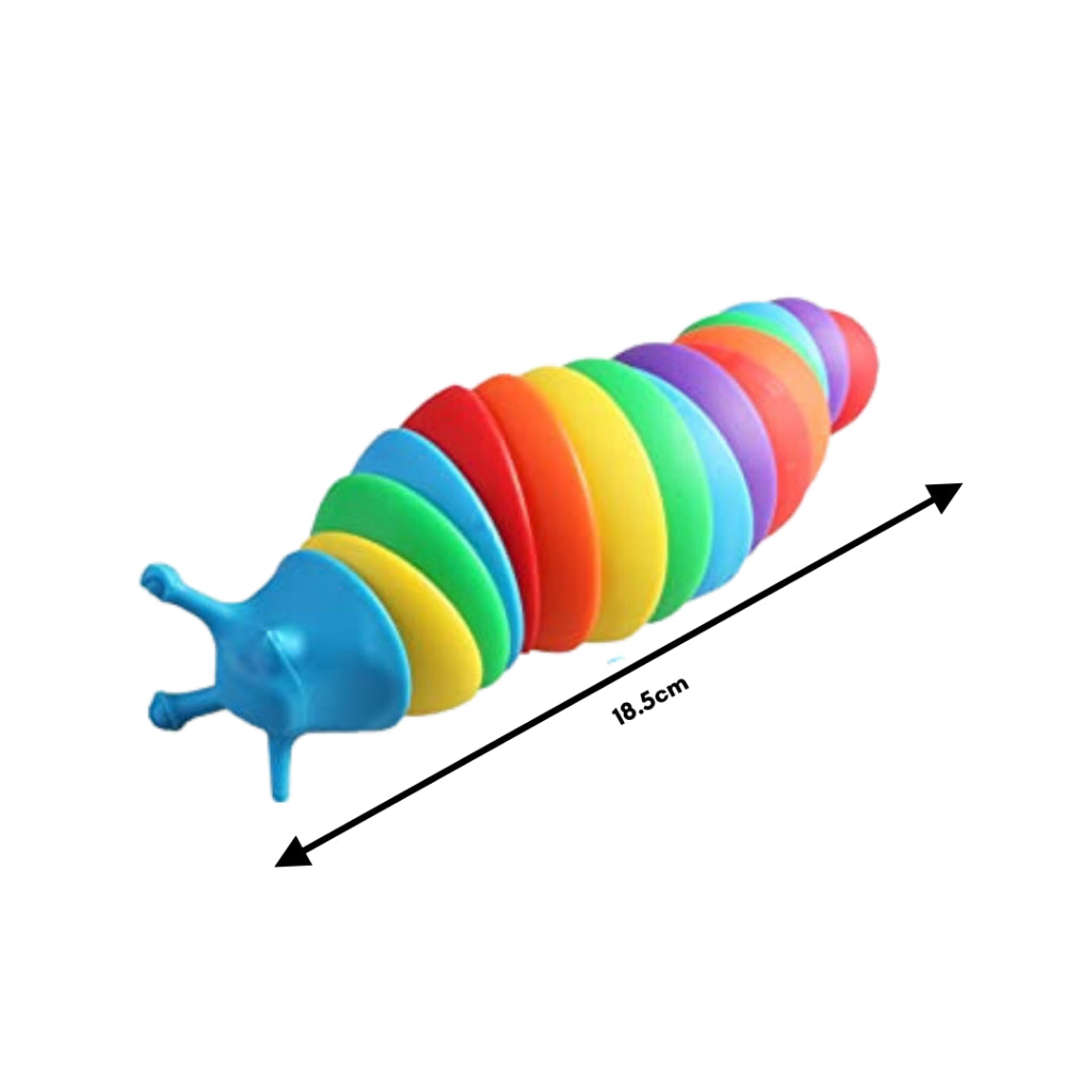 Boo&Bub Sensory Baby Toys Rainbow Twisting Caterpillar Worm | Stress Relieve Toys Decompression Fidget Slug - Boo & Bub