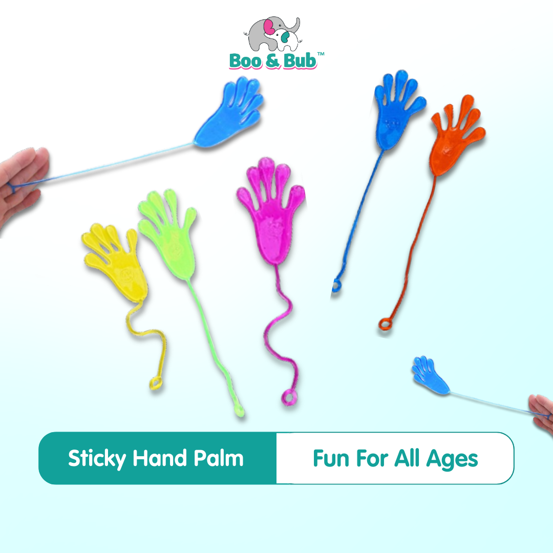 Boo&Bub Kids Sticky Hand Palm | Party Favor Toys Novelties Prizes Birthday Gift toys for children Slime Deformed Toys - Boo & Bub