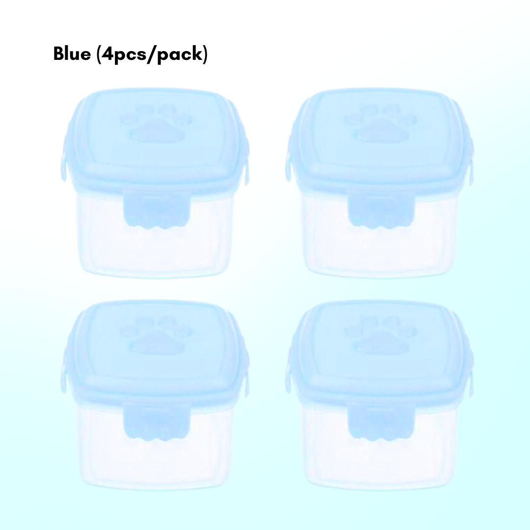 Boo&Bub 4Pcs 60ml Baby Food Container Milk Powder Container Infant Storage Portable Freezer Food Cup - Boo & Bub