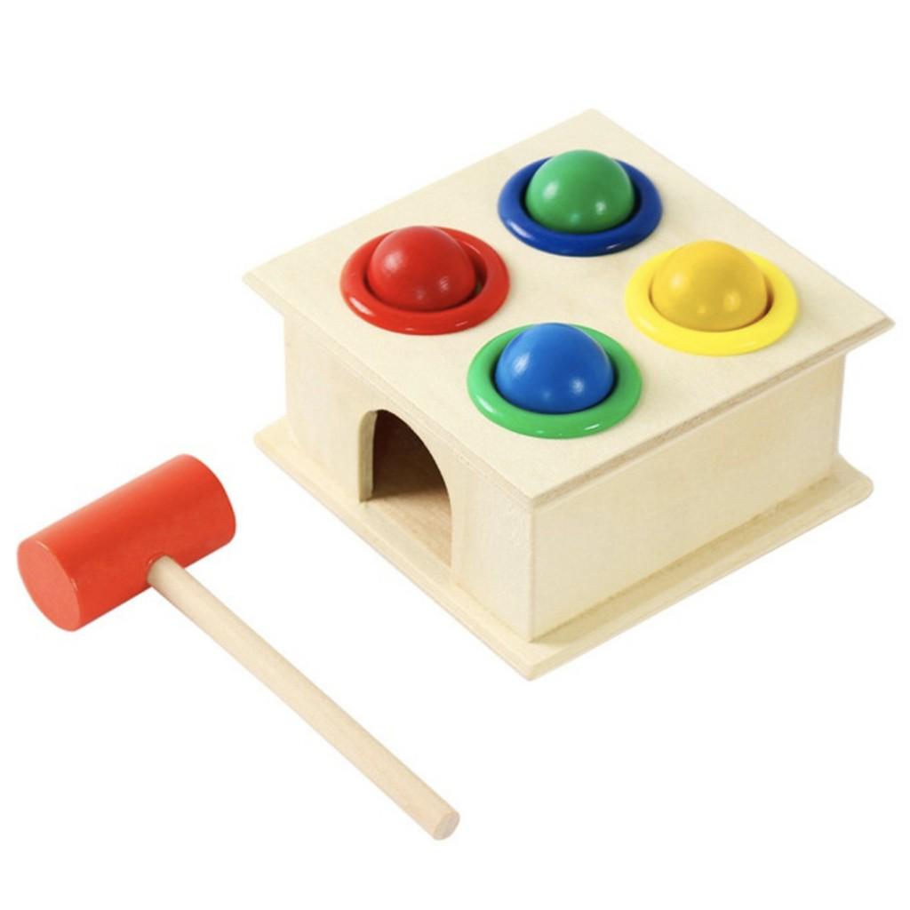 Wooden Educational Toys Kids Early Learning Montessori Building Blocks | mainan edukasi - Boo & Bub