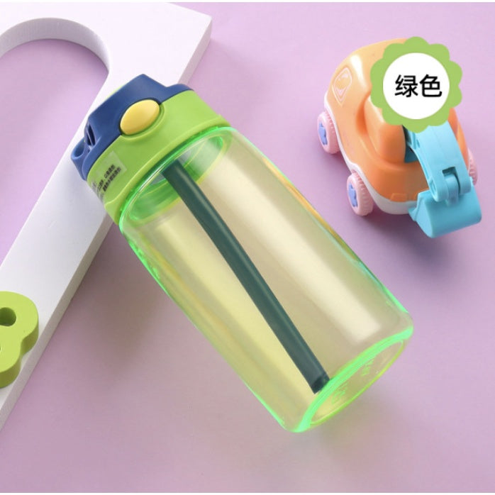 Kids Water Bottle BPA FREE 480ml with Drinking Straw Water Tumbler | Leakproof Water Bottles Outdoor School - Boo & Bub