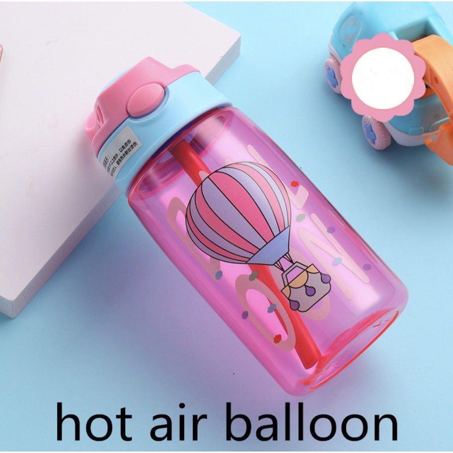 Kids Water Bottle BPA FREE 480ml with Drinking Straw Water Tumbler | Leakproof Water Bottles Outdoor School - Boo & Bub