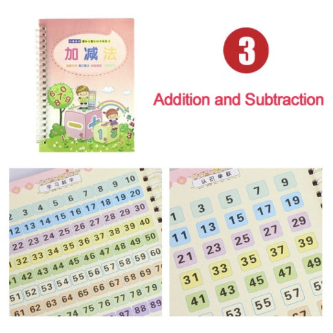 Learn to Write Book | Reusable Children's Copybook For Hand Writing Practice Word Book For Kids Baby Art Book Toy - Boo & Bub