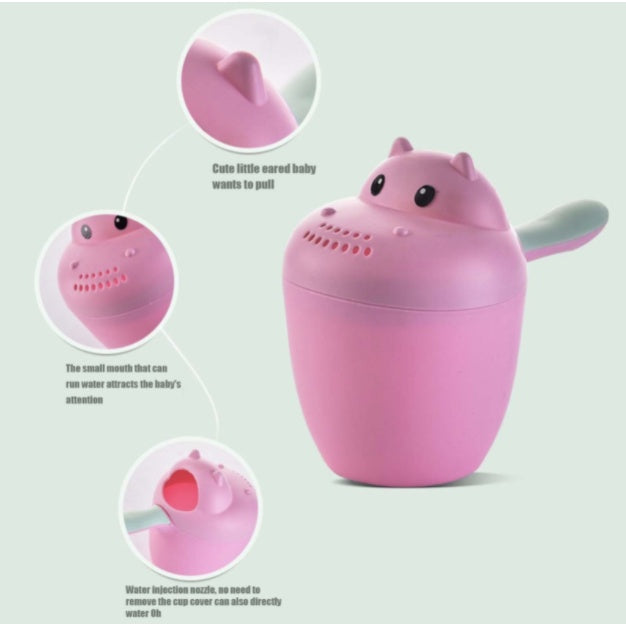 Cartoon Baby Shower Cup | toddler shampoo cup children bathing toy Kid children bathing tools - Boo & Bub