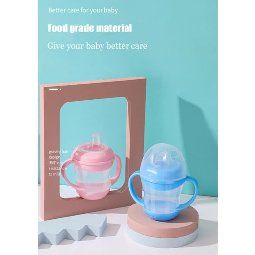 Baby Feeding Cup With Straw Children Learn Feeding Drinking Bottle Kids Training Cup With Straw Newborn - Boo & Bub