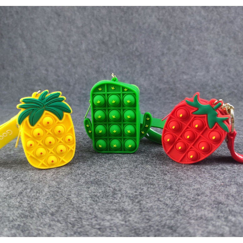Cute Push Pop Purse | Fidget Toys Coin wallet bag Pops It Bubble Sensory Toys For Children Anti Stress Relief - Boo & Bub