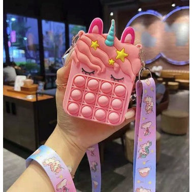 Cute Push Pop Purse | Fidget Toys Coin wallet bag Pops It Bubble Sensory Toys For Children Anti Stress Relief - Boo & Bub