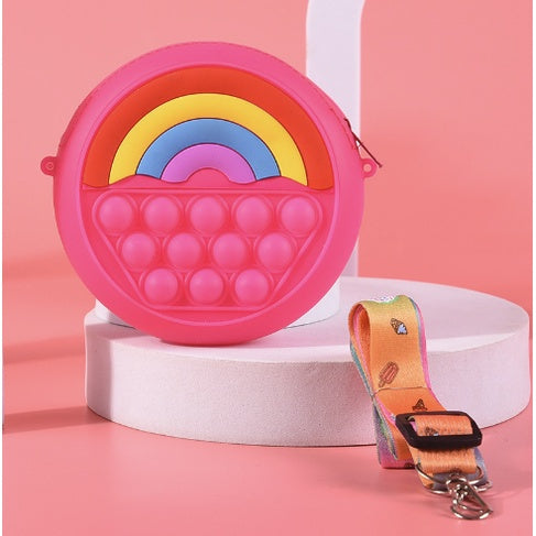 Cute Push Pop Purse | Fidget Toys Coin wallet bag Pops It Bubble Sensory Toys For Children Anti Stress Relief - Boo & Bub