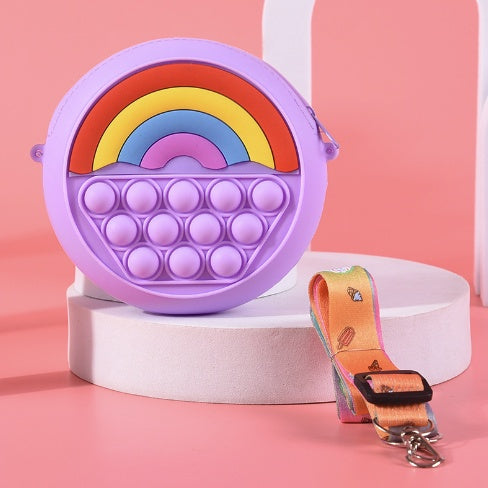 Cute Push Pop Purse | Fidget Toys Coin wallet bag Pops It Bubble Sensory Toys For Children Anti Stress Relief - Boo & Bub