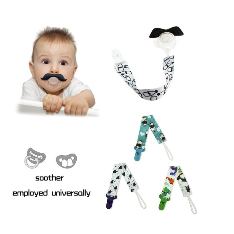 Boo&Bub Cute Cartoon Baby Pacifier Clip | Soother Holder Chain Nipple Holder for Baby Print Child Clips Gift kids - Boo & Bub
