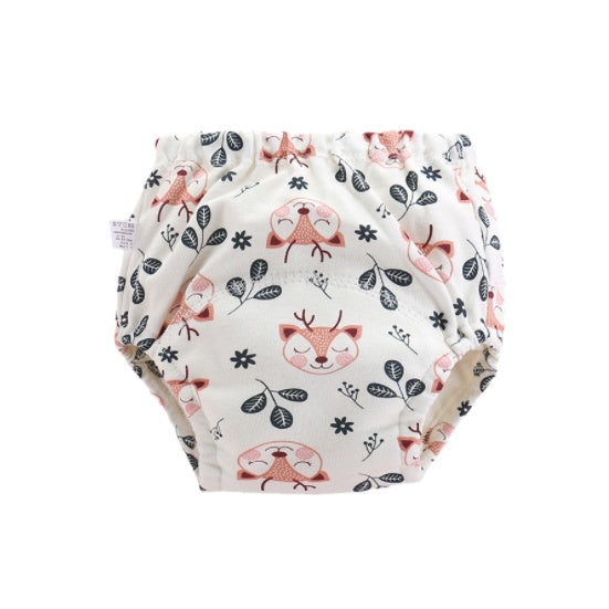 6 Layer - Boo&Bub Waterproof Reusable Cotton Baby Training Pant | Infant Shorts Underwear Cloth Diaper Nappies Panties - Boo & Bub