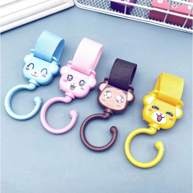 Cute Baby Hanger | Baby Multipurpose Stroller Hook Pram Cartoon Pattern Baby Car Accessories Organizer - Boo & Bub