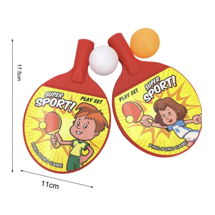 Ping Pong Kid Toy | table tennis 2 Racket With Bats Balls Kids Children Fun time sports exercise - Boo & Bub