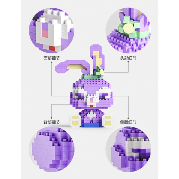 Boo&Bub Mini Cartoon Lego Block | DIY kid Disney Character Model Building Blocks Nano block Action Figures 积木 模型 - Boo & Bub