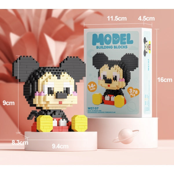 Boo&Bub Mini Cartoon Lego Block | DIY kid Disney Character Model Building Blocks Nano block Action Figures 积木 模型 - Boo & Bub