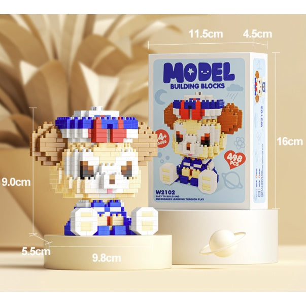 Boo&Bub Mini Cartoon Lego Block | DIY kid Disney Character Model Building Blocks Nano block Action Figures 积木 模型 - Boo & Bub