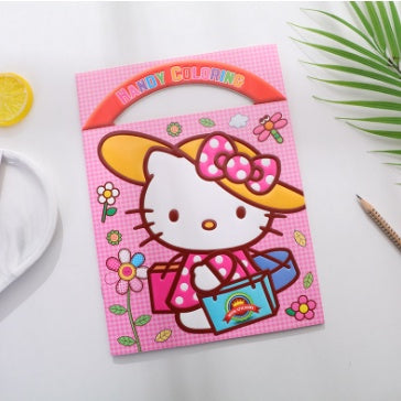 16-page Cartoon Coloring Sticker Book | Cute Colouring Book Child Early Education Puzzle Learning Gift - Boo & Bub
