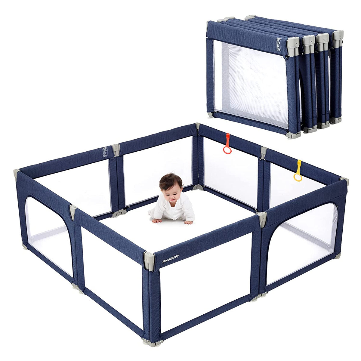 Children's Playpen Fench | Baby Toddler Children Net Playground Hexagon Barrier Baby Child Safety Kids Ocean Ball - Boo & Bub