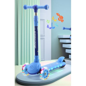 Kid Scooter Flashing Light Wheel | Foldable Aluminum skateboard kids Adjustable Height Foot Scooters Toys Gifts - Boo & Bub