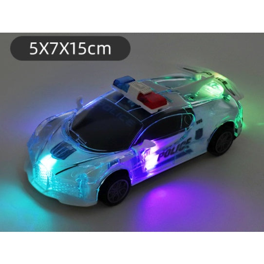 LED Music Light Race Car Toy | Kids Educational Flashing Police Cars Boys Musical Electric Sports Car Model Toys - Boo & Bub
