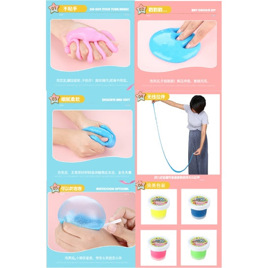 Rainbow Slime | Mud Modeling Glitter Children Plasticine Magic Playdough Unicorn poop Clay Kids Toy Gift - Boo & Bub