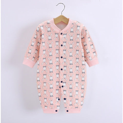 Baby Long Sleeve sleepsuit Romper Pyjamas | Cotton Clothes Newborn Cute Rompers Baby boy Girl Kids - Boo & Bub
