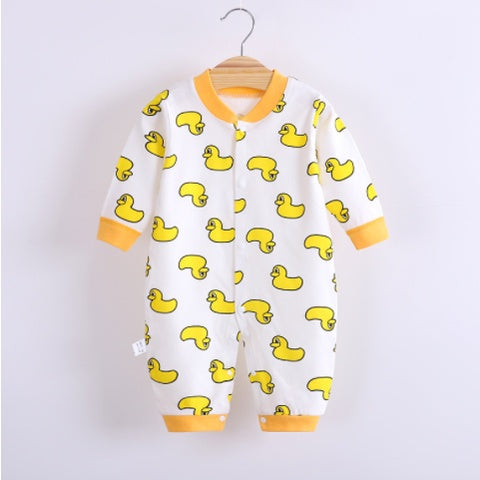 Baby Long Sleeve sleepsuit Romper Pyjamas | Cotton Clothes Newborn Cute Rompers Baby boy Girl Kids - Boo & Bub