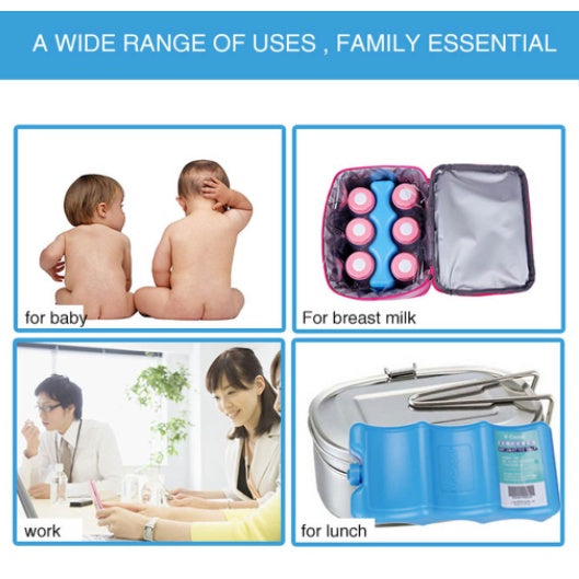 Reusable Ice Pack Cooler | Water Box Lunch Boxes Breast Milk Bags For Picnic CampingTravel Food - Boo & Bub