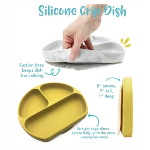 Baby Silicone Dining Set | Suction Plate BPA Free Microwavable Bowl Food Grade Training Dinning Tableware - Boo & Bub