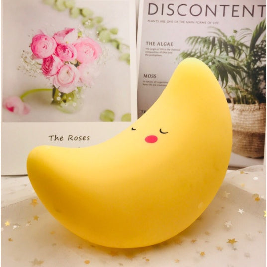 Cute Mini Lamp | Silicone Night Light Cloud Star Moon Mushroom Led for Kids Baby Bedroom Desktop Decor Night Lights - Boo & Bub