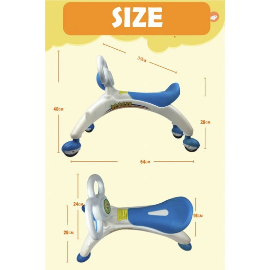 Kids Balancer Bike | Lightweight Baby Balancer Scooter Four wheel Tricycle Ride on Bicycle Outdoor game - Boo & Bub