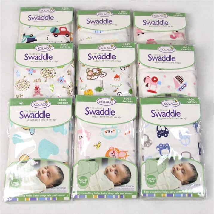 Newborn Baby Swaddle Wrap | 100% Cotton soft infant blanket Swaddling sleepsack sleeping wrapper cover - Boo & Bub