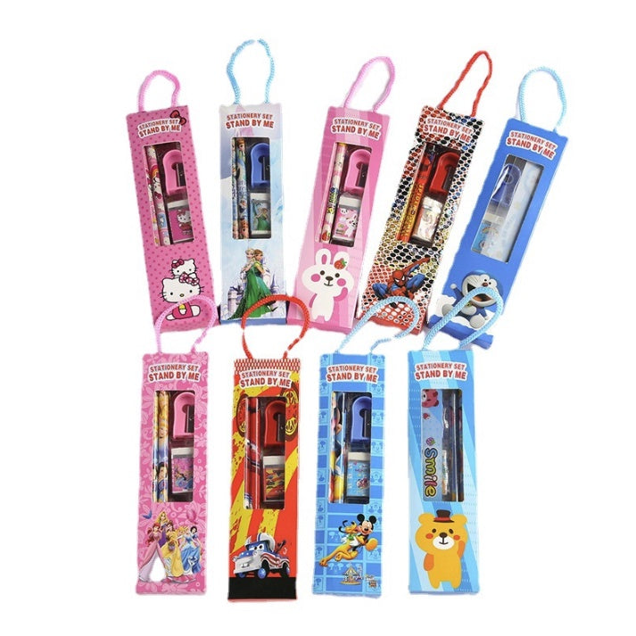 5pcs Pencil Stationery Set with Box | Gift Goodies Setfor children birthday christmas party | pensil Kartun - Boo & Bub