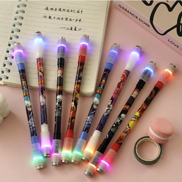1Pcs - Illuminated Spinning Pen | Led Creative Rolling Special Stationery Kids Release Pressure Viral Spin Toy - Boo & Bub