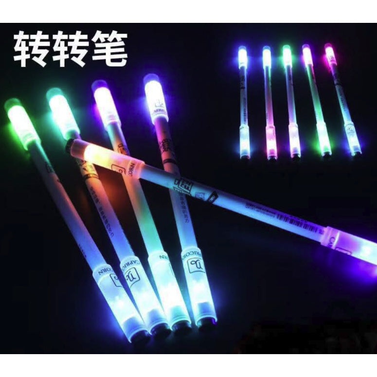 1Pcs - Illuminated Spinning Pen | Led Creative Rolling Special Stationery Kids Release Pressure Viral Spin Toy - Boo & Bub