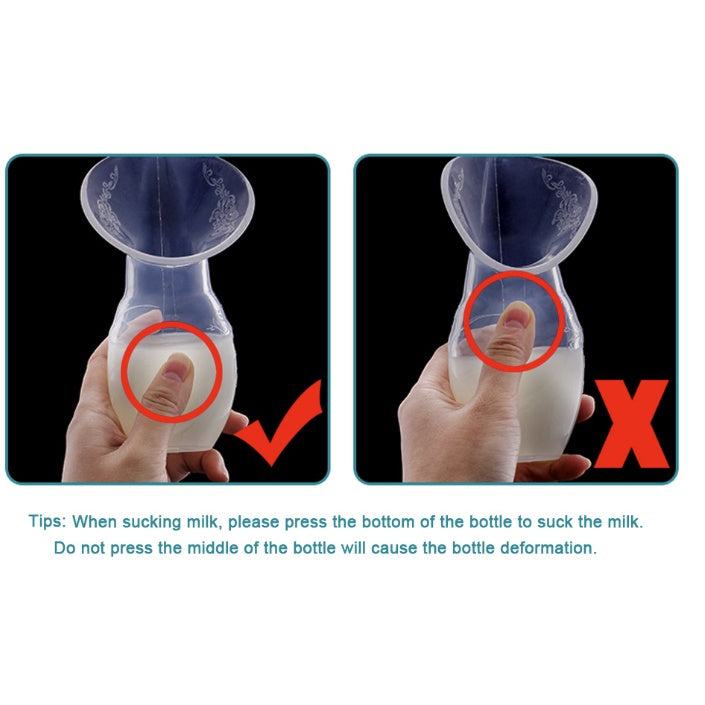 Manual Milk Collector | BPA Free Silicone Breast Pump Baby Feeding Breast Milk Pam Susu - Boo & Bub