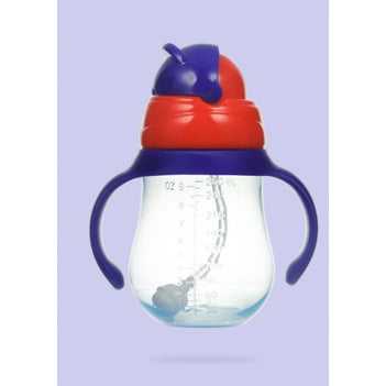 260ml Newborn Water Bottle Leak Proof with Handle | BFA Free Drinking Water Bottle Straw Cup - Boo & Bub