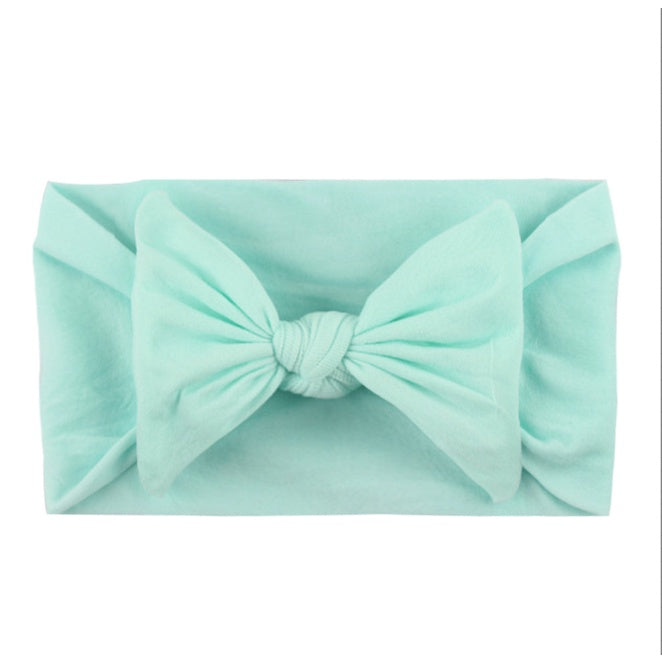 Baby Ribbon Headband | Newborn bow Knot Baby Hair Band headwear Infant Elastic Turban Kids Accessories - Boo & Bub