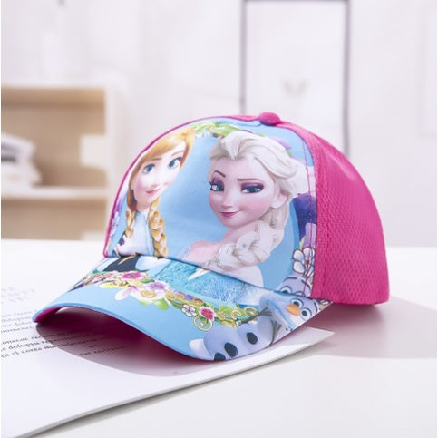 Kid Cartoon Cap | Children SunSummer Caps Girls Hat Mickey Minnie Spiderman Frozen Elsa Sophia Baby Boy - Boo & Bub